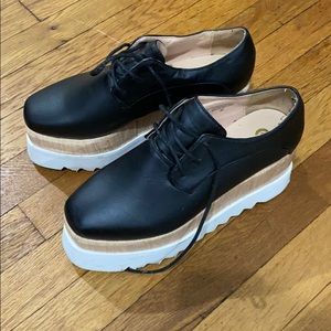 Creeper platform Oxford shoes